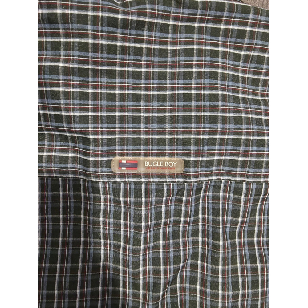 Vintage Bugle Boy Button Up Green Shirt Men's Size Medium - Picture 6 of 8